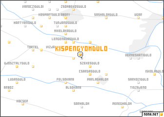 map of Kispengyomdůlő