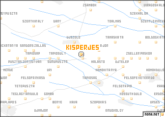 map of Kisperjés