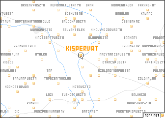 map of Kispervat