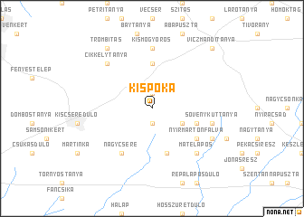 map of Kispóka