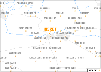 map of Kisrét