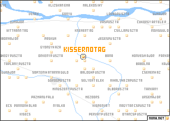 map of Kiss Ernő Tag