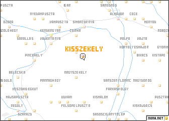 map of Kisszékely