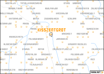 map of Kisszentgrót