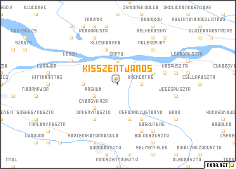 map of Kisszentjános