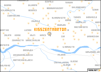 map of Kisszentmárton