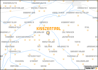 map of Kisszentpál