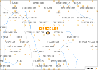 map of Kisszőlős