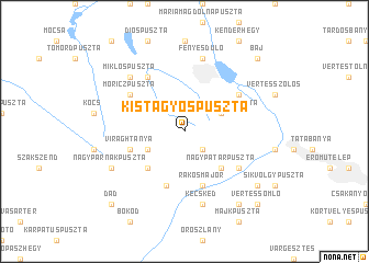 map of Kistagyospuszta