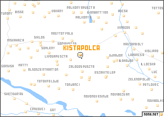 map of Kistapolca