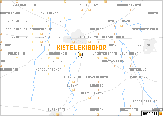 map of Kistelekibokor