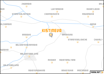 map of Kistinëva