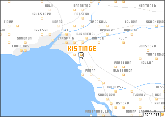 map of Kistinge