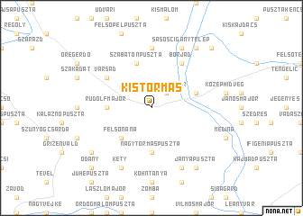map of Kistormás