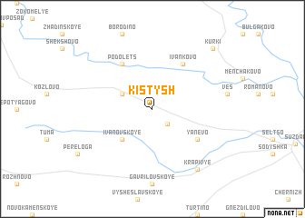 map of Kistysh