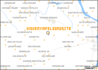 map of Kisvenyimfelsőpuszta