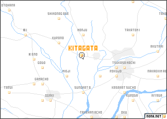 map of Kitagata