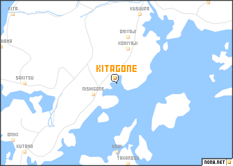 map of Kita-gōne