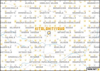 map of Kitalahitiyawa