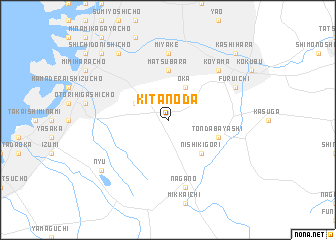 map of Kita-noda
