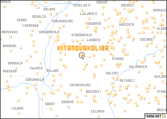 map of Kitanova Koliba