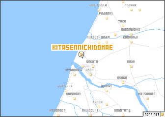 map of Kita-sennichidōmae