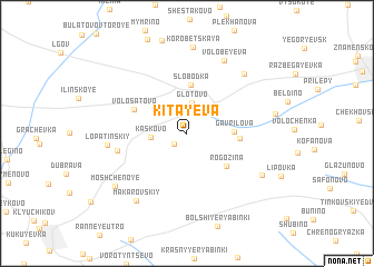 map of Kitayeva