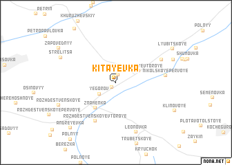 map of Kitayevka