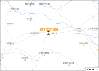 map of Kita-zaike