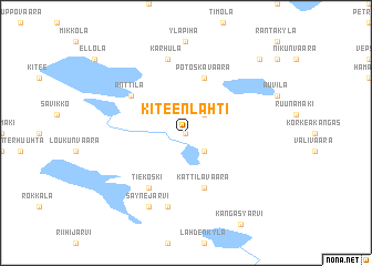 map of Kiteenlahti