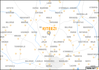 map of Kiteezi