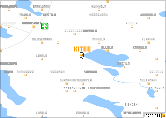 map of Kitee