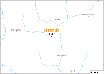 map of Kitefwe