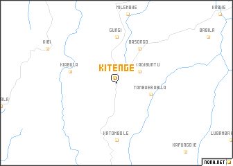 map of Kitenge
