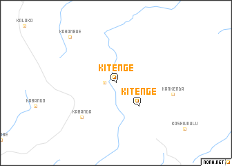 map of Kitenge