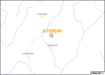 map of Kitengwa