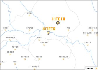 map of Kiteta
