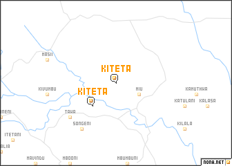 map of Kiteta