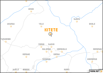 map of Kitete