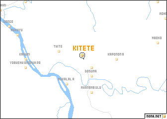 map of Kitete