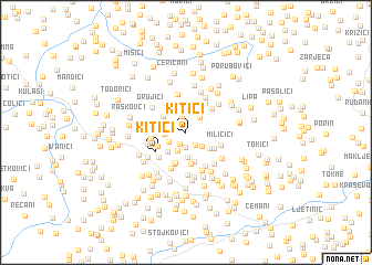 map of Kitići