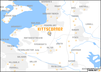 map of Kitts Corner