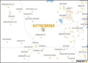 map of Kitts Corner