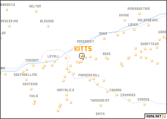 map of Kitts