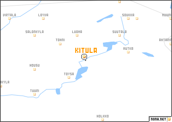 map of Kitula