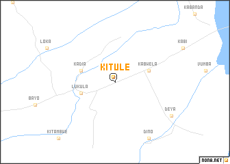 map of Kitule