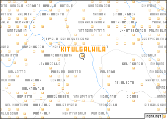map of Kitulgalwila