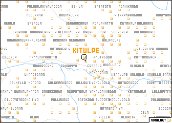 map of Kitulpe