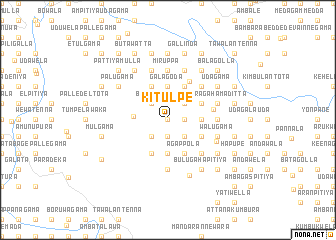 map of Kitulpe