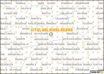 map of Kitulwala Ihalagama